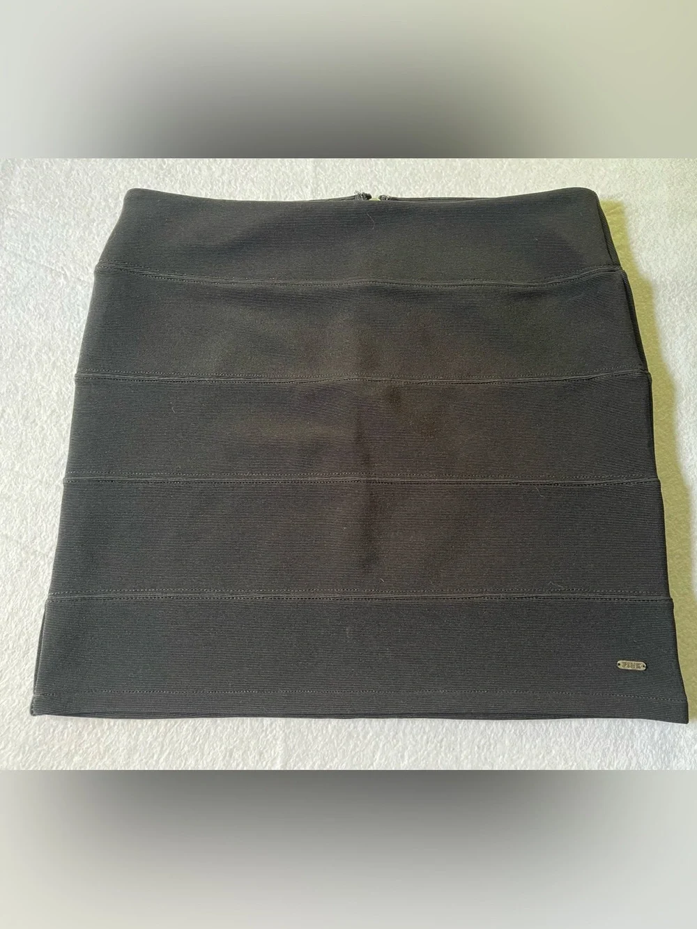 PINK Victoria's Secret Black Bandage-Style Mini Skirt